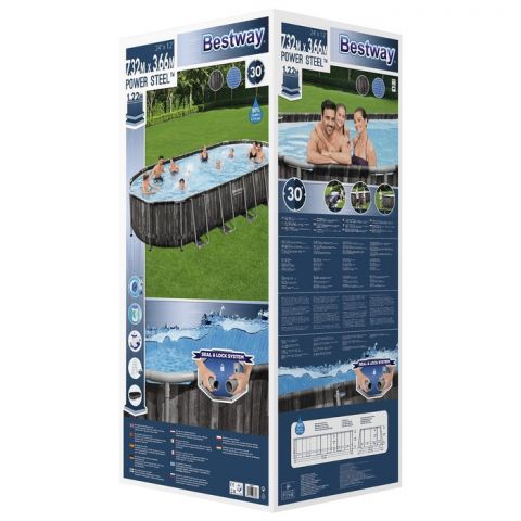 Бассейн каркасный Bestway Power Steel 732 x 366 x 122 см (5611Т)