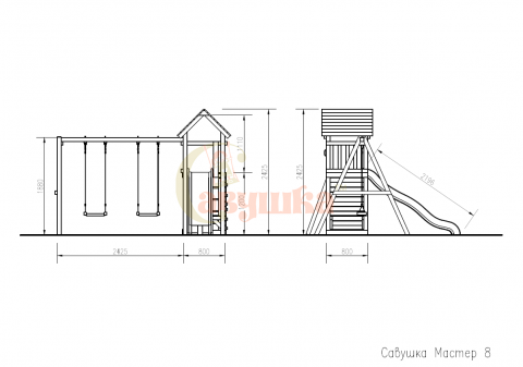 Детская площадка Савушка Мастер 8