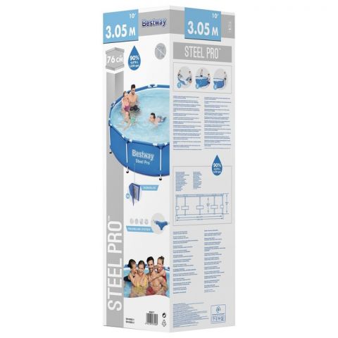 Бассейн каркасный Bestway Steel Pro, 305 х 76 см, (56677)