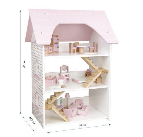 Кукольный домик Babygarden FRIENDLY HOUSE с мебелью