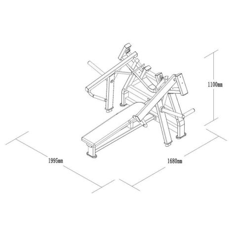 Жим от груди горизонтальный Gymmaster HK14