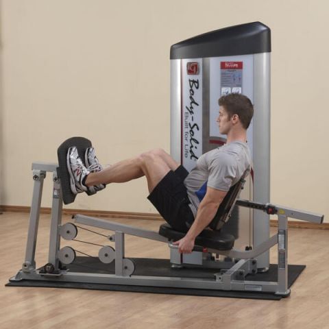 Тренажер для горизонтального жима ногами Body-Solid S2LPC-2 с весовым стеком 95 кг