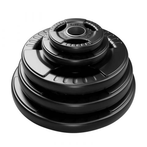 Диск обрезиненный тренировочный с тройным хватом OKPRO OK2005 10 кг