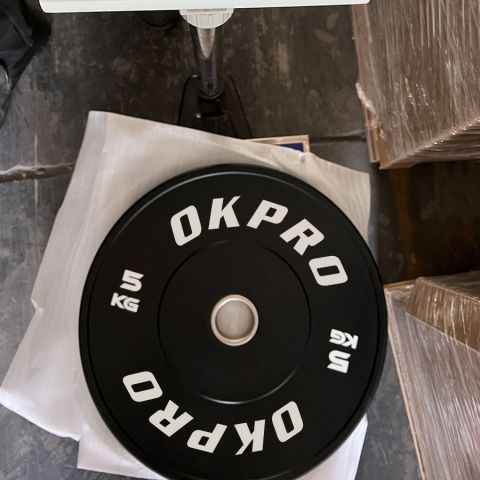 Диск бамперный резиновый 5 кг OKPRO OK2006-1