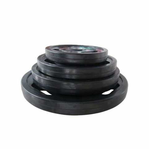 Диск обрезиненный с хватами 25 кг OKPRO OK2009E