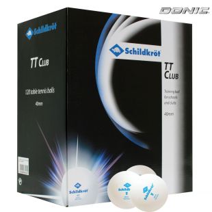 Мячики для настольного тенниса DONIC 2T-Club (120 шт, белый)