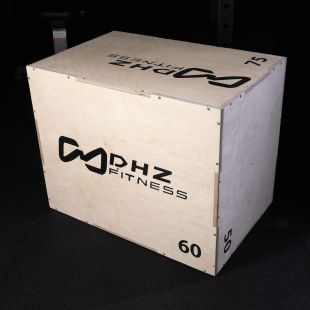 Универсальный PLYO BOX разборный с разметкой шкалы наклона, фанера, DHZ, 3 в 1, 50-60-75см