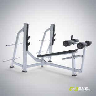 E-7041 Скамья-стойка для жима под углом вниз (Olympic Decline Bench)