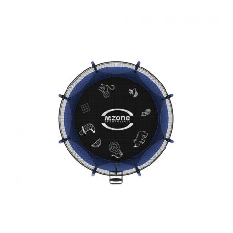 Батут каркасный с защитной сеткой и лестницей MZONE LUX 10 FT (305 см)
