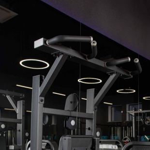 Тренажер турник - брусья DHZ Fitness с противовесом. 
