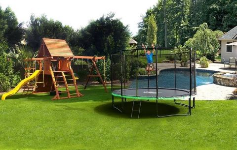 Батут Eclipse Inspire 6 FT (1.8 метра) с сеткой и лестницей