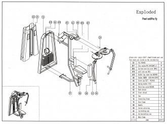 Силовой тренажер Баттерфляй GROME fitness GF5007A