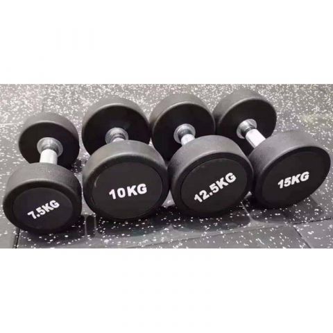 Гантельный ряд полиуретановый от 2,5 до 25 кг (шаг 2,5 кг) Gymmaster ANA-002